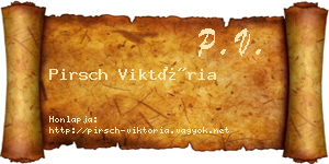 Pirsch Viktória névjegykártya